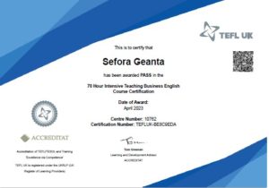 Business English Teacher Certificate