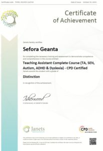 Teacher Assistant and Special Educational Needs and Disability Teacher Diploma